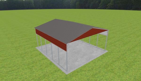 2 Car Carport 24 x 25 x 11 - Image 3