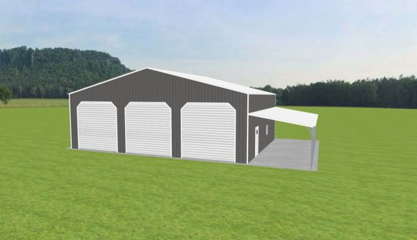 3 Car Garage with Lean To 46 x 35 x 14