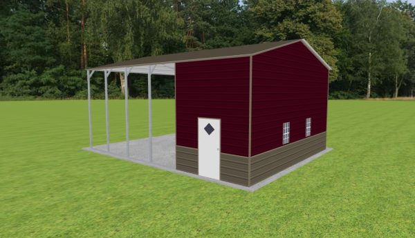 Carport with Storage 24 x 30 x 13 - Image 3