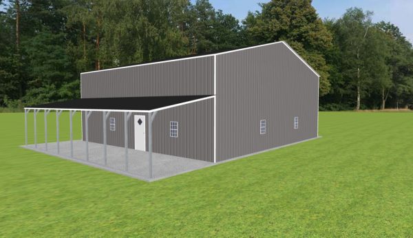 Garage with Lean To 44 x 40 x 16 - Image 3