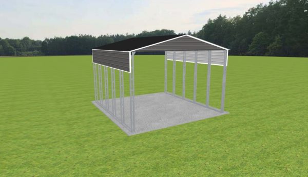 2 Car Carport 24 x 25 x 15