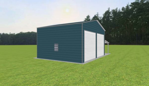 Garage with Lean To 24 x 20 x 12 - Image 4