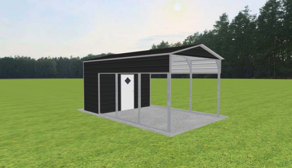 Carport with Storage 12 x 20 x 9