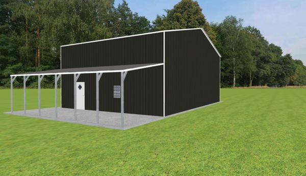 Garage with Lean To 42 x 30 x 16 - Image 2