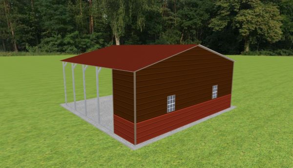 Carport with Storage 26 x 25 x 10 - Image 3