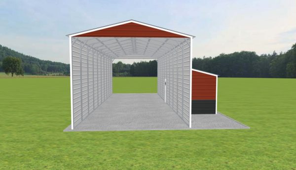 Carport with Storage 18 x 50 x 14 - Image 2