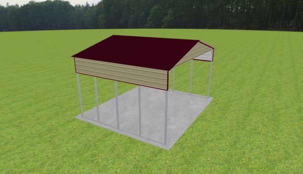 2 Car Carport 24 x 20 x 13 - Image 3