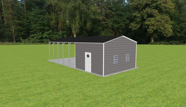 Carport with Storage 18 x 40 x 10 - Image 3