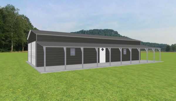 Garage with Lean To 22 x 50 x 10 - Image 2