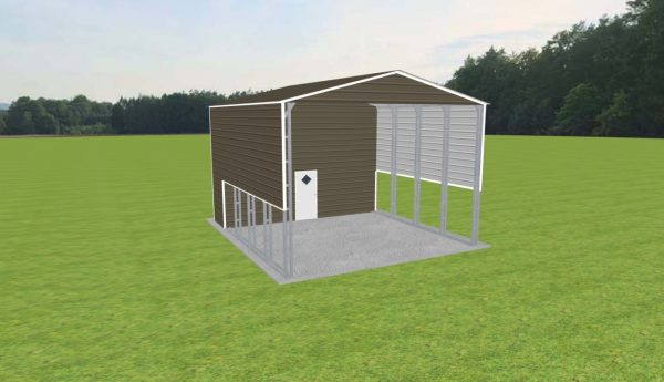 Carport with Storage 22 x 25 x 15 - Image 3