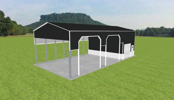 Carport with Storage 24 x 50 x 15 - Image 3