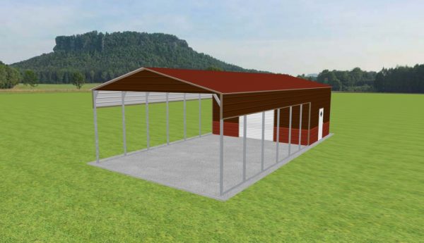 Carport with Storage 22 x 45 x 11