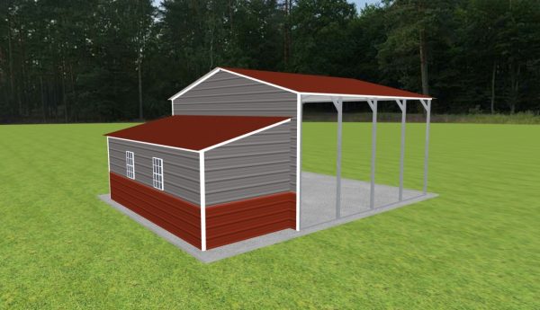 Carport with Storage 22 x 20 x 11 - Image 2