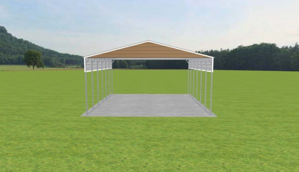 3 Car Carport 28 x 30 x 13 - Image 2