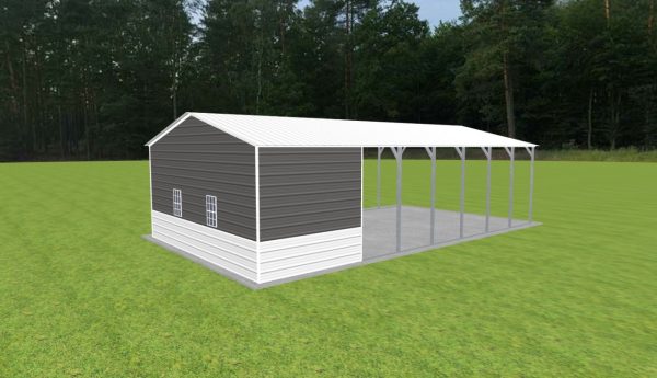 Carport with Storage 22 x 40 x 10 - Image 3