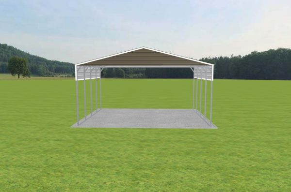 3 Car Carport 26 x 20 x 12 - Image 2