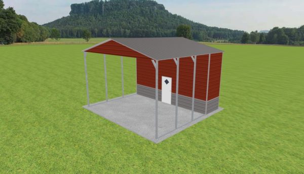 Carport with Storage 22 x 20 x 13