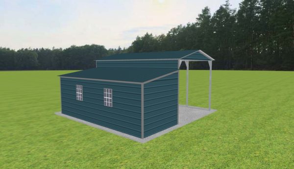 Carport with Storage 12 x 20 x 10 - Image 3