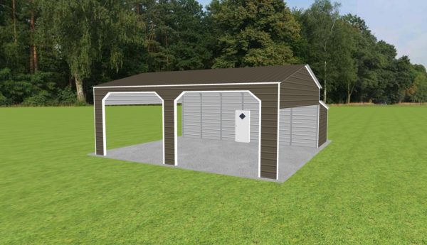 Carport with Storage 24 x 30 x 11