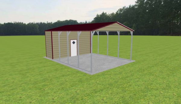 Carport with Storage 18 x 25 x 10