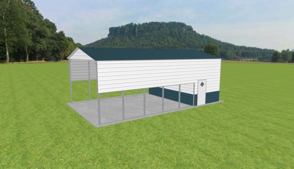 Carport with Storage 20 x 35 x 12