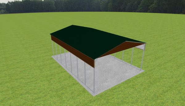 2 Car Carport 24 x 35 x 12 - Image 3