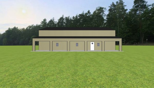 Garage with Lean To 50 x 60 x 16 - Image 3