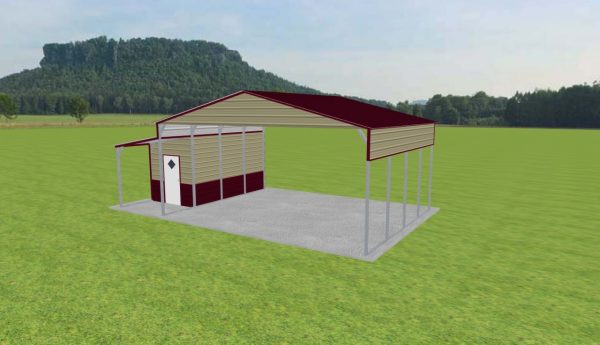 Carport with Storage 26 x 20 x 11 - Image 3