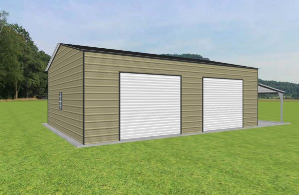 Garage with Lean To 22 x 30 x 10 - Image 2