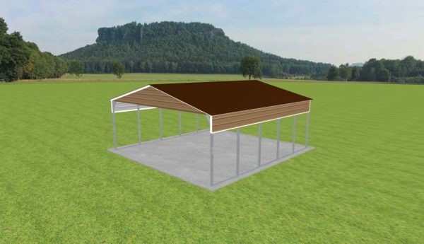 2 Car Carport 24 x 25 x 9