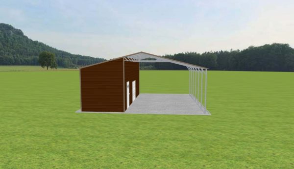 Carport with Storage 28 x 28 x 10 - Image 2