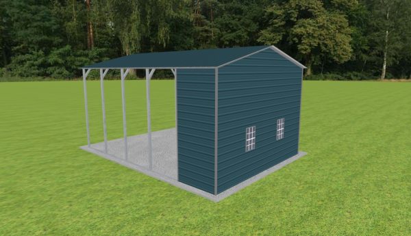 Carport with Storage 18 x 25 x 12 - Image 3