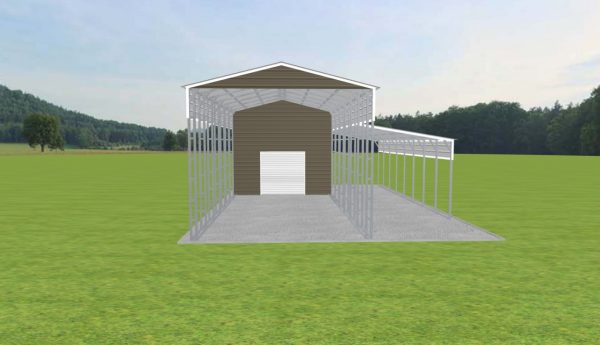 Carport with Storage 18 x 50 x 15 - Image 3