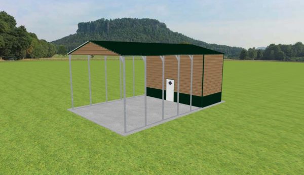 Carport with Storage 22 x 35 x 14