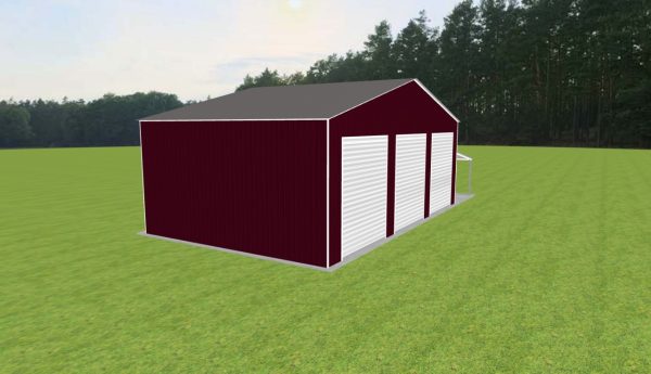 Garage with Lean To 48 x 30 x 16 - Image 4