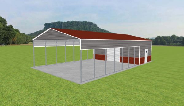 Carport with Storage 28 x 50 x 11