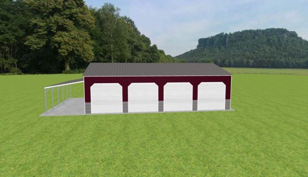 Garage with Lean To 28 x 40 x 10 - Image 3