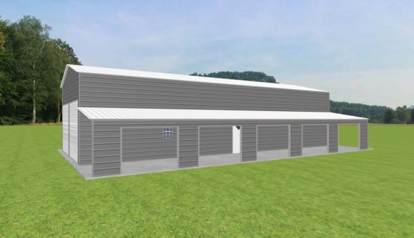 Garage with Lean To 24 x 60 x 14 - Image 2