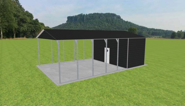 Carport with Storage 22 x 35 x 11