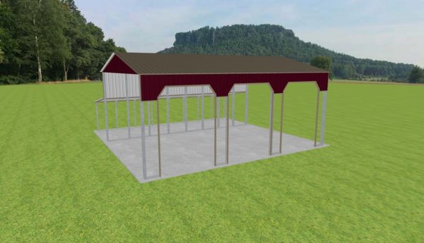 3 Car Carport 28 x 40 x 16