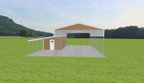 Carport with Storage 22 x 50 x 12 - Image 2