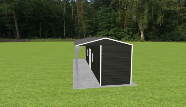 Carport with Storage 12 x 35 x 9 - Image 2