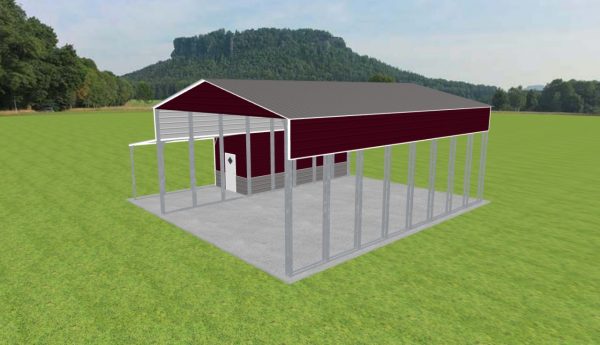 Carport with Storage 28 x 40 x 15 - Image 4