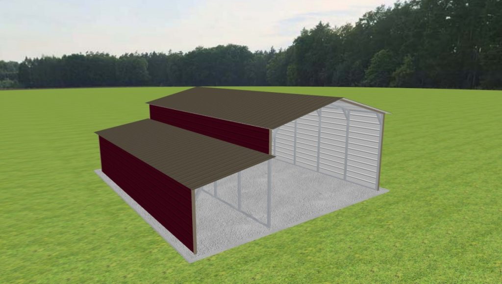 2 Car Carport 18 x 30 x 10 - Ascential Metal Buildings