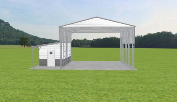 Carport with Storage 26 x 20 x 15