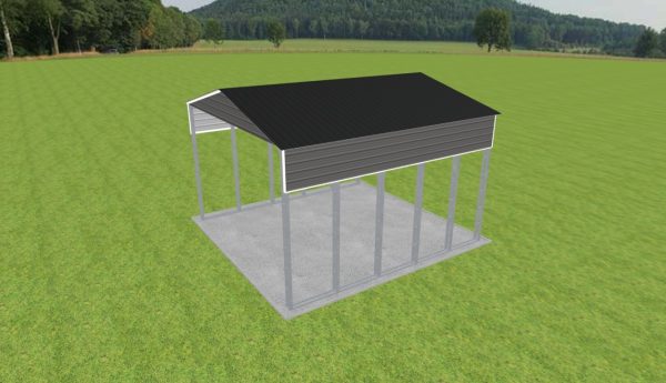 2 Car Carport 24 x 25 x 15 - Image 3