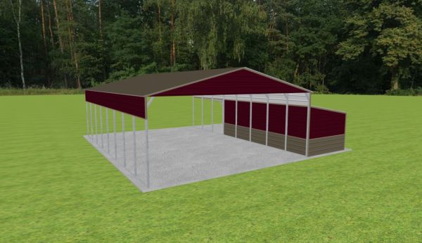 Carport with Storage 28 x 40 x 11 - Image 5