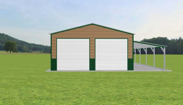 Garage with Lean To 20 x 20 x 9 - Image 3