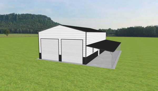 Garage with Lean To 24 x 40 x 13