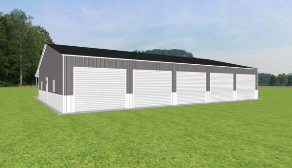 Garage with Lean To 42 x 60 x 10